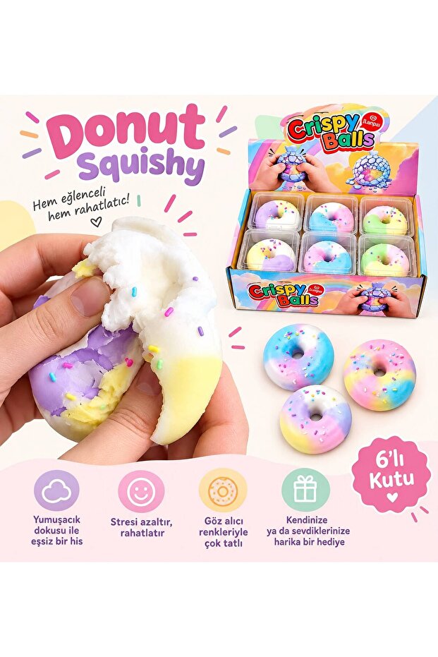 Crispy balls donut sukuşi çıtır kırılabilen rahatlatıcı sukuşi donut 1 adettir ( yenilmez )